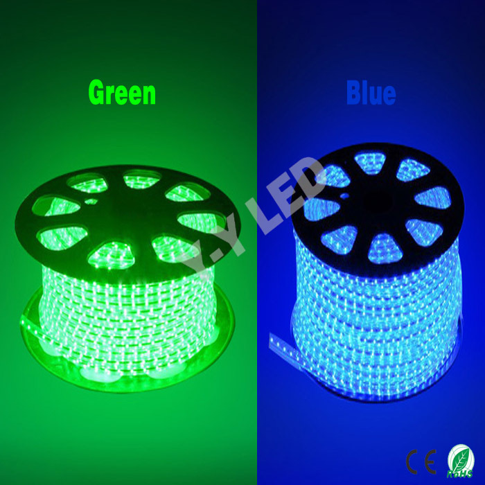 ac220v 3.6w/m 60led/m smd3528 led decoration strip light white/warm white/ red/gree/ blue/yellow, flexible light non- waterproof