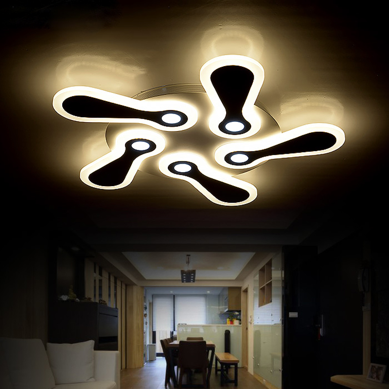 acrylic minimalist modern led ceiling lights for living room bedroom ac 85-265v lamparas de techo modern ceiling lamp fixtures