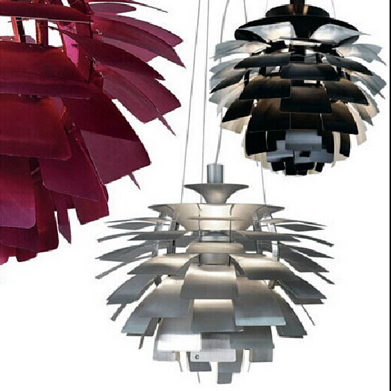 bulb 48cm modern creative aluminum ph5 pinecone pendant light bar hall design lighting
