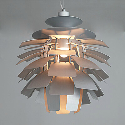 bulb 48cm modern creative aluminum ph5 pinecone pendant light bar hall design lighting