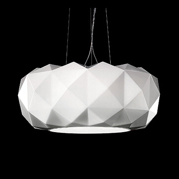 bulb simple modern glass pendant lighting white black diamond cutting plating fashion decorative lighting