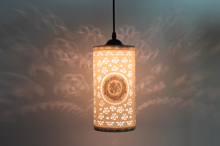 chinese ceramic pendant light hollow carved romantic bedroom living room dining china pendant light
