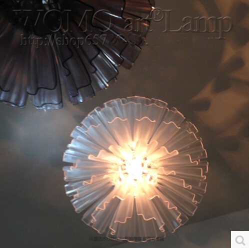 dandelion acrylic droplight lily edge flower pendant light