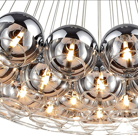 led g4 lobby els restaurant italian style modern simple glass luxury pendant light