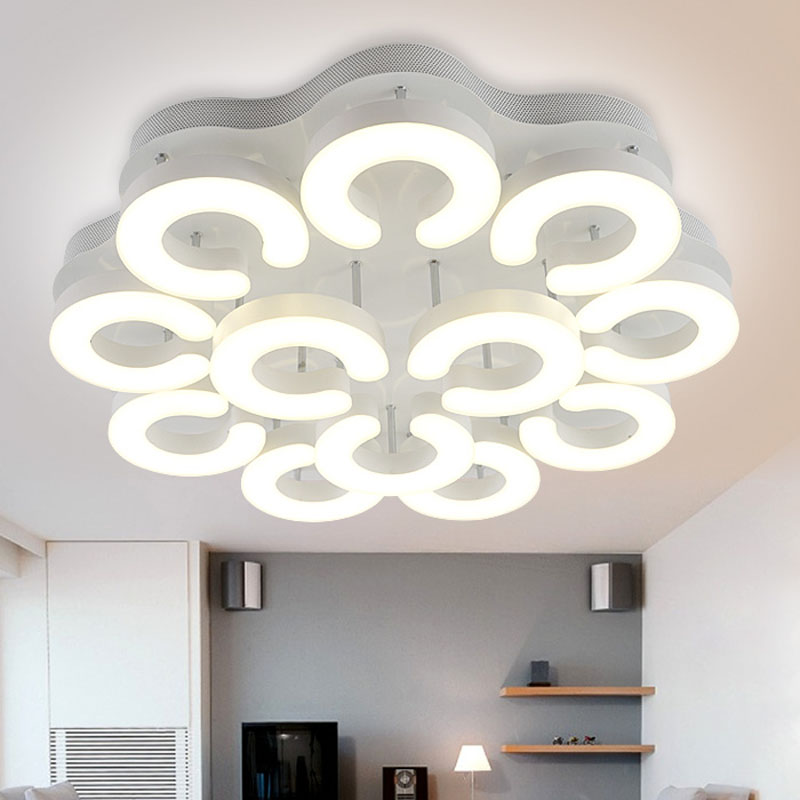 living room bedroom acrylic minimalist modern led ceiling lights home decoration plafonnier ceiling lamp fixtures ac85-265v