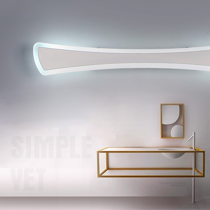 modern led mirror lights 0.4m~1.2m wall lamp bathroom bedroom headboard wall sconce lampe deco anti-fog espelho banheiro