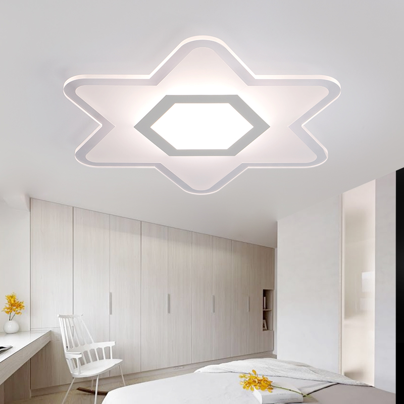 modern led popular living room ceiling lights bedroom plafon lamp luminarias home decoration super-thin acrylic shade lampada