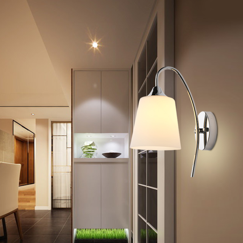 modern led sconce wall lights for bedroom study living balcony room acrylic home decoration e27 wall light lamp fixtures