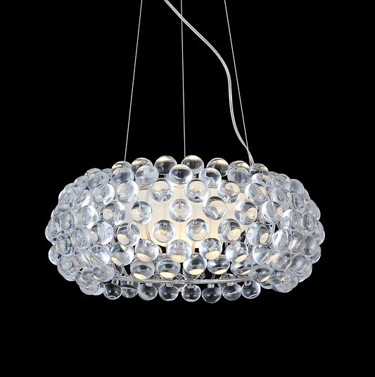 modern minimalist acrylic droplight zeus sweat ion caboche pendant light