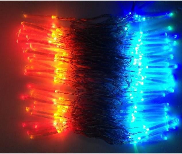 2pcs 10m 220v/110v 100 led fiber optic string light ,fairy christmas lights decoration holiday party