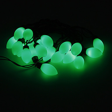 candle shaped green led strings light fairy christmas lights holiday decoration outdoor ,5m ac110v/220v 20-led