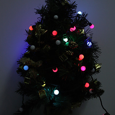 cotton ball led string light fairy christmas lights decoration holiday wedding party 5m ac110v/220v 50-leds