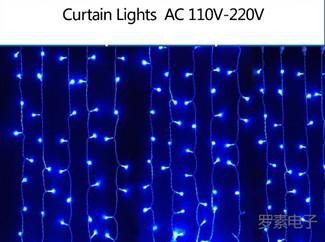 new year! 2mx2m led curtain string light , xmas christmas lights decoration holiday party lighting
