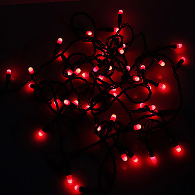 red led string light fairy christmas lights luminaria decoration holiday party outdoor ,5m ac110v/220v 50-leds