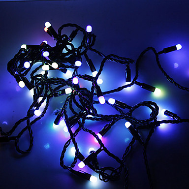 rgb led string light fairy christmas lights cristmas decoration holiday party outdoor ,5m ac110v/220v 50-leds
