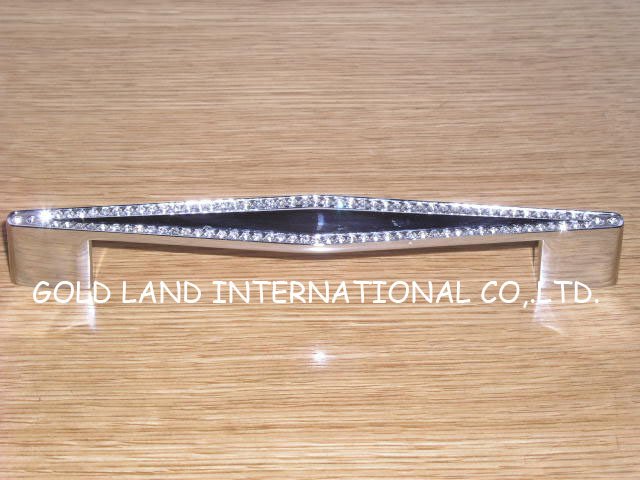 128mm crystal glass drawer cabinet handle/kitchen cabinet handle