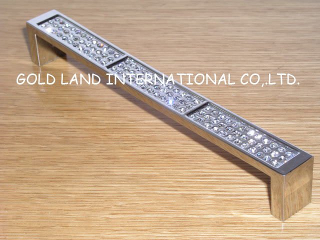 160mm k9 crystal glass furniture long handle