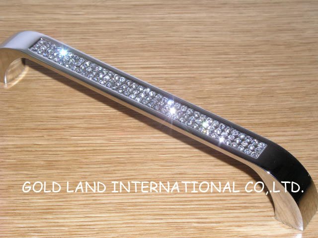 160mm k9 crystal glass glittering drawer handle