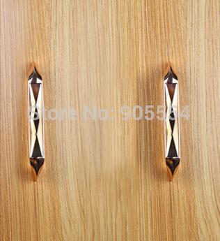 96mm tawny color k9 crystal glass wardrobe cabinet handle