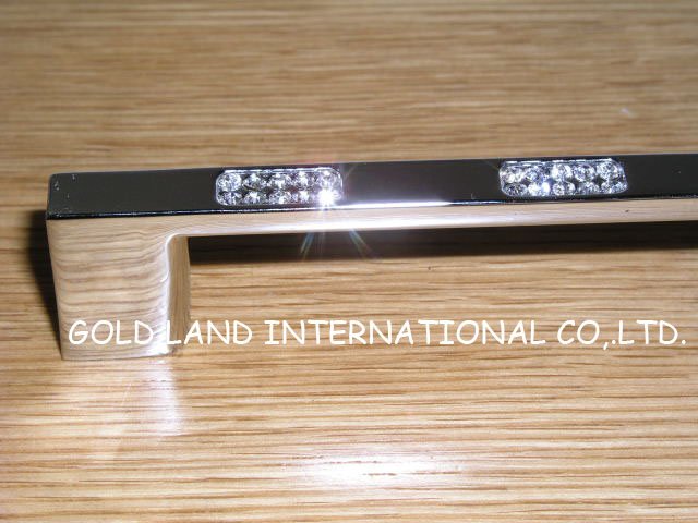 96mm zinc alloy crystal glass handles for a dresser/ bedroom furniture handles