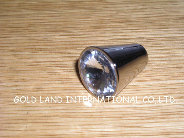 d20xh22mm zinc alloy crystal glass drawer knob/ bedroom furniture knob