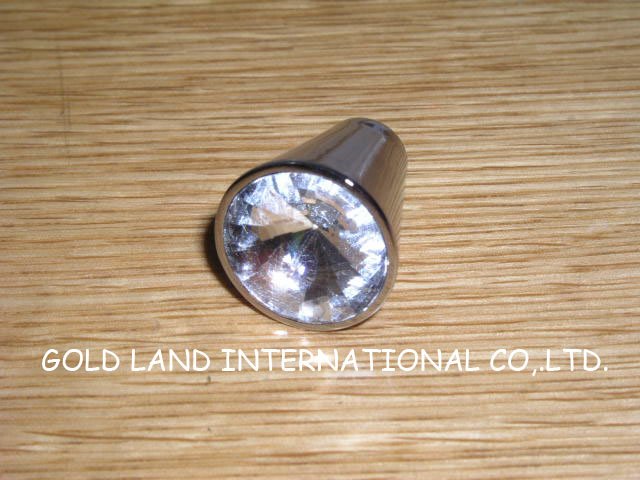 d20xh22mm zinc alloy crystal glass drawer knob/ bedroom furniture knob