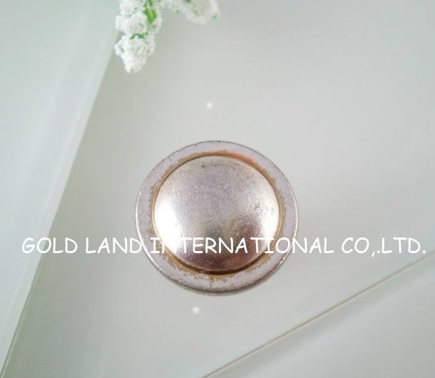d26mmxh20mm round antique silver zinc alloy cupboard knob