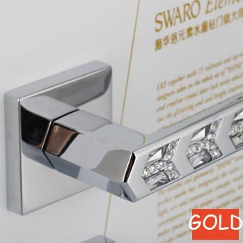 72mm 2pcs handles with lock body+keys shining k9 crystal glass door lock/furniture door lock/crystal gate lock