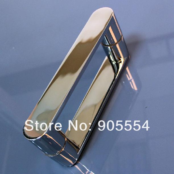 175mm chrome color 2pcs/lot 304 stainless steel glass door handles bathroom handle