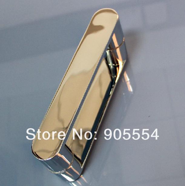 175mm chrome color 2pcs/lot 304 stainless steel glass door handles bathroom handle