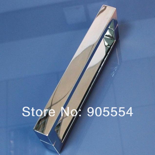 275mm chrome color 2pcs/lot 304 stainless steel bathroom glass door handle