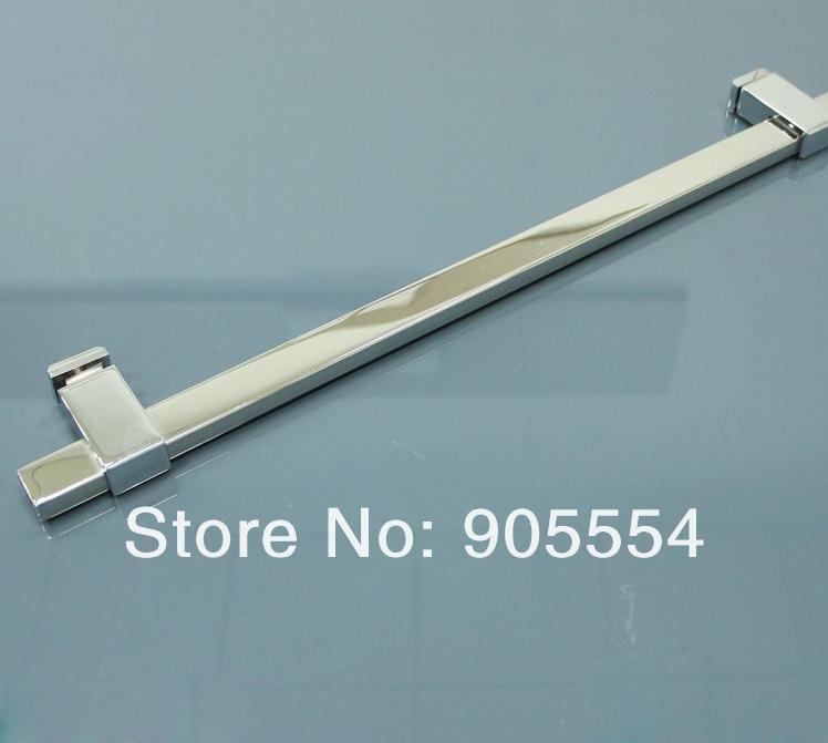 400mm chrome color 2pcs/lot 304 stainless steel shower glass door handle