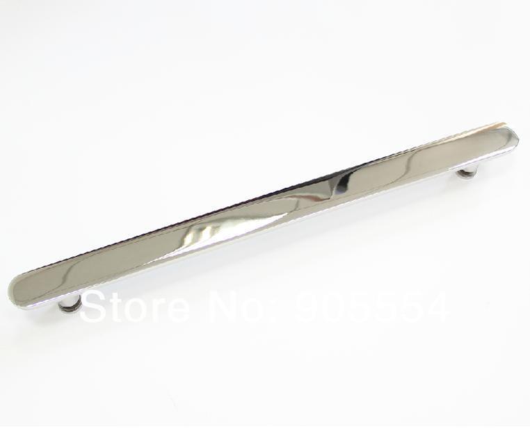 400mm chrome color 2pcs/lot solid 304 stainless steel room glass door handle