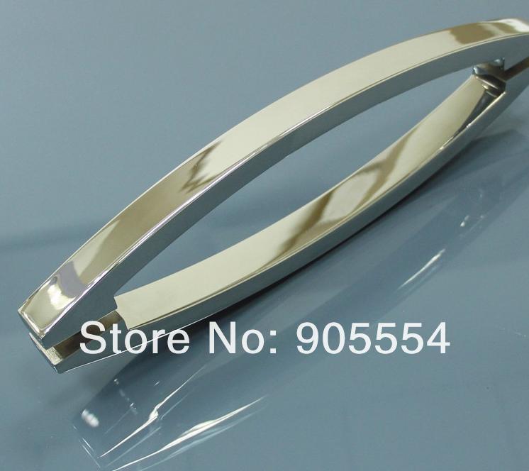 480mm chrome color 2pcs/lot 304 stainless steel shower room glass door pull rod