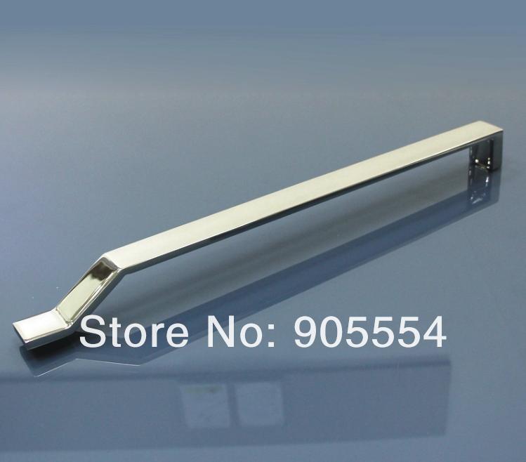 500mm chrome color 2pcs/lot 304 stainless steel cupboard wardrobe glass door handle