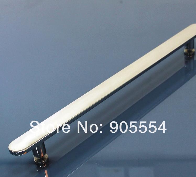 500mm chrome color 2pcs/lot solid 304 stainless steel cabinet glass door handle