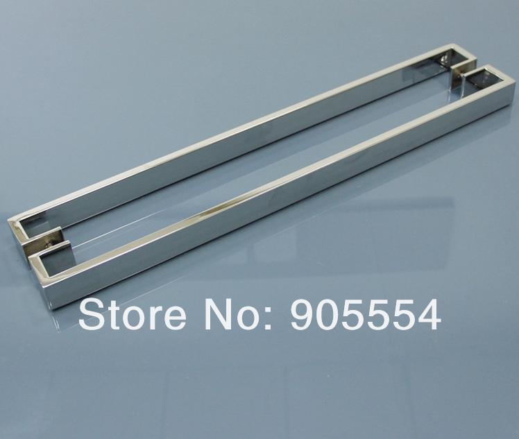 500mm chrome color 2pcs/set 304 stainless steel glass door long handle