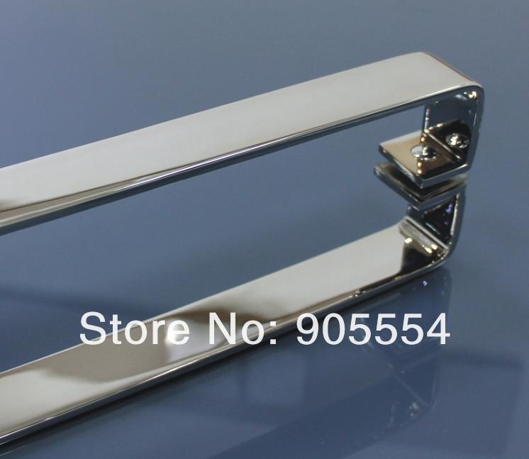600mm chrome color 2pcs/lot 304 stainless steel bathroom door handle glass pull handle