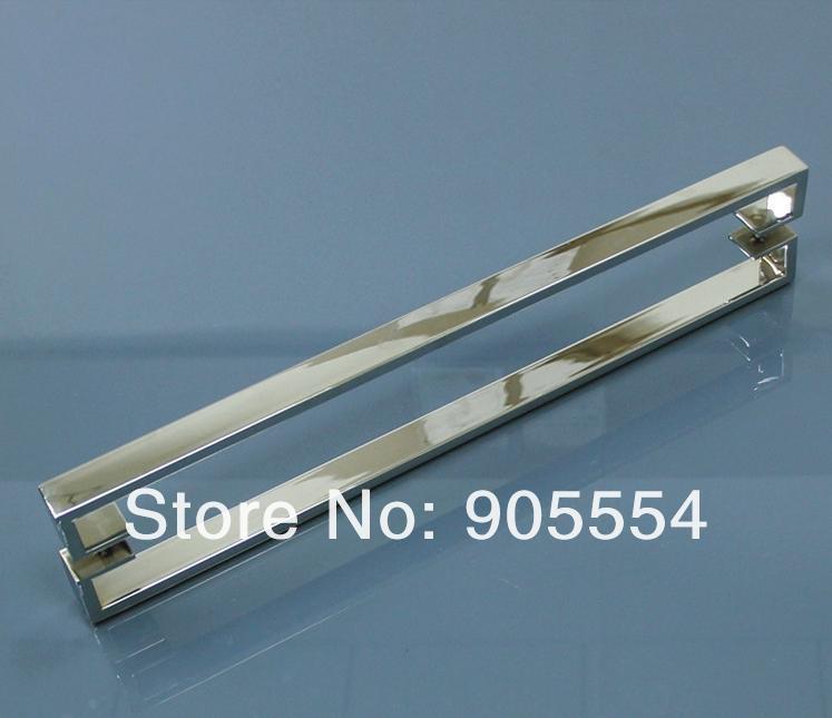 700mm chrome color 2pcs/lot 304 stainless steel furniture glass door long handle - Click Image to Close