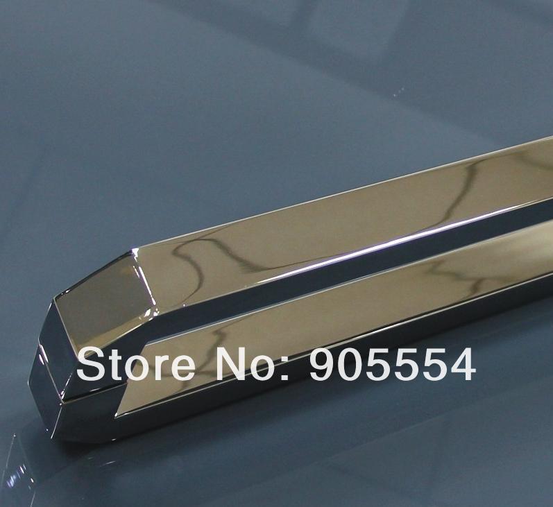 750mm chrome color 2pcs/lot 304 stainless steel bedroom glass door handle