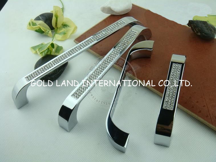 160mm l185xw18xh29mm k9 crystal kitchen handle/furniture door handle