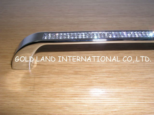 96mm l129xw18xh29mm k9 crystal furniture door handle/cabinet handle