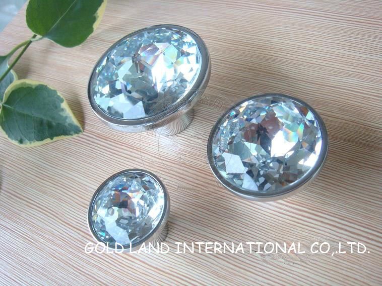 d35mmxh30mm copper crystal glass cabinet knob/crystal glass furniture drawer knobs