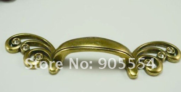 64mm l170xw14xh23mm butterfly bronze-coloured zinc alloy drawer handle