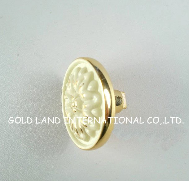 d30mmxh25mm antique golden white zinc alloy cabinet knob/bedroom furniture knob