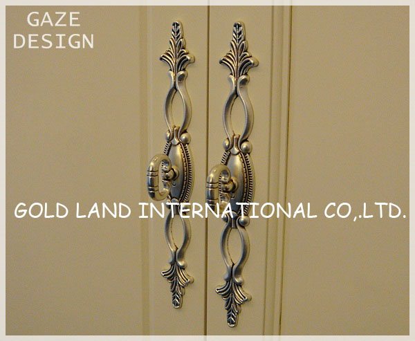 l223mmxh35mm antique silver zinc alloy kitchen cupboard door handles/kitchen handle