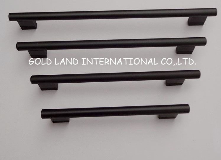 160mm d10mm l198xd10xh27mm alumimum black cabinet drawer wardrobe door handle