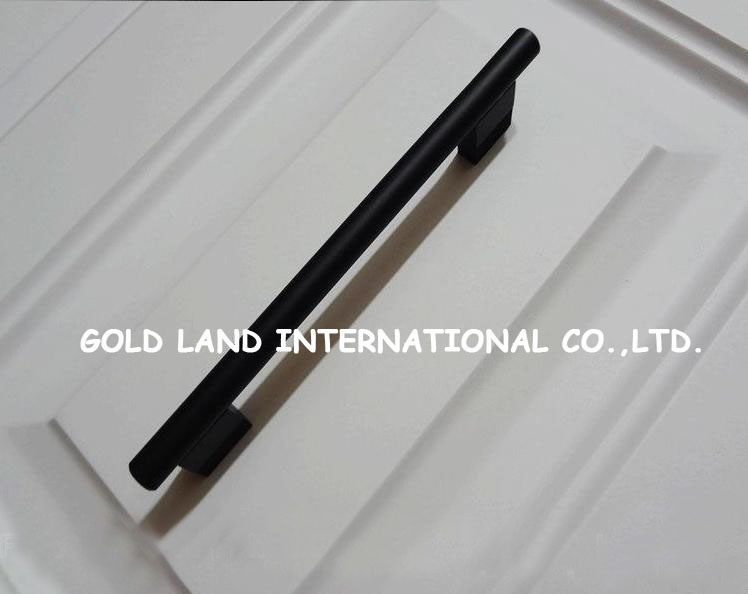 160mm d10mm l198xd10xh27mm alumimum black cabinet drawer wardrobe door handle