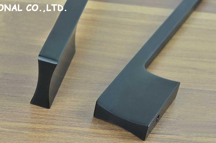 192mm black color aluminum alloy drawer pull furniture handle furniture hardware cabinet handle