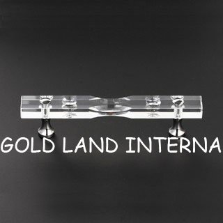 128mm pure brass k9 crystal glass door drawer pull handle cabinet handle